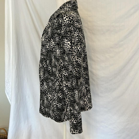 Kim Rogers Full Zip Jacket Animal Print Sz 1X - Picture 2 of 10